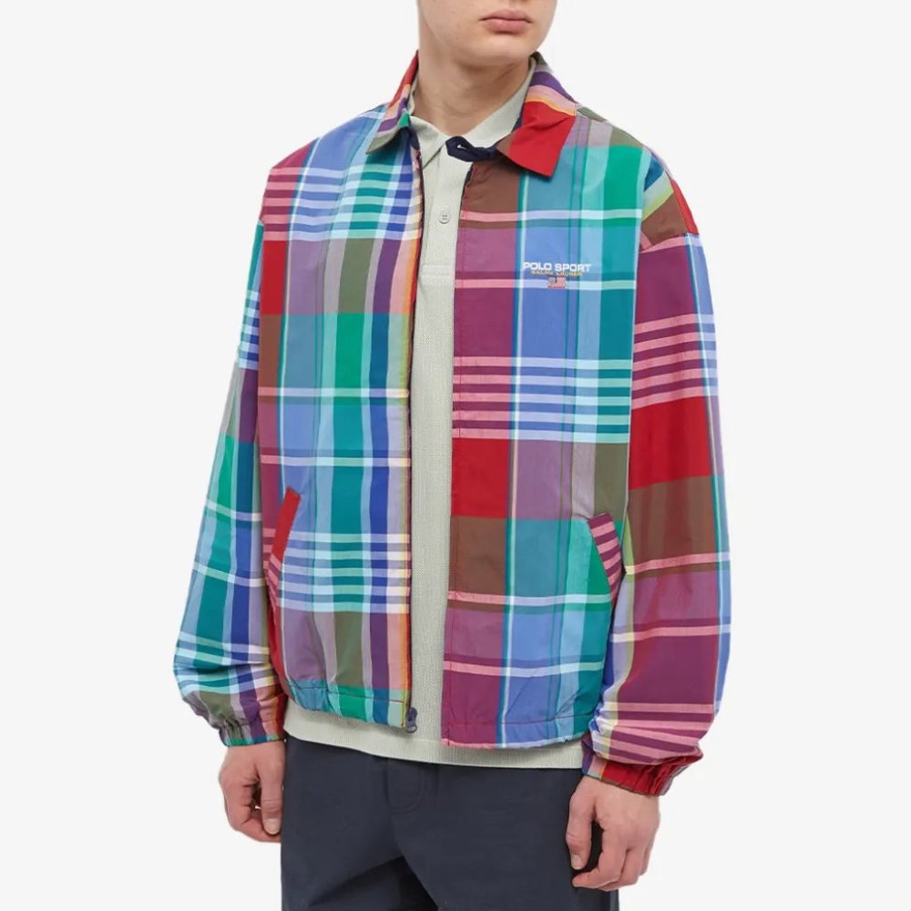 POLO RALPH LAUREN SPORT MADRAS Check WINDBREAKER S